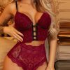 Women’s Sexy Lingerie SetSwimwearsmainimage12PCS-Women-Sexy-Lingerie-Sleeveless-Nightwear-Outfits-Solid-Color-Lace-Top-Bra-Thong-Halter-Erotic-Sex