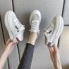 Thick Sole Half Mesh SneakersSandalsmainimage22021-Spring-and-Summer-Half-Slippers-Female-Hollow-Out-All-match-Flat-bottomed-Outer-Penetration-Air