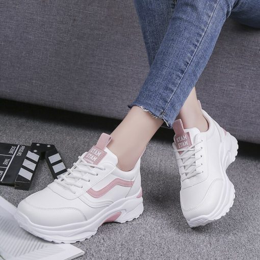 Women’s Breathable Light Weight SneakersShoesmainimage3Women-Vulcanize-Shoes-Casual-Fashion-2020-New-Woman-Comfortable-Breathable-White-Flats-Female-Platform-Sneakers-Chaussure