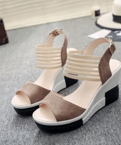 New Fashion Luxury SandalsShoesmainimage42020new-Fashion-Wedge-Women-Shoes-Casual-Belt-Buckle-High-Heel-Shoes-Fish-Mouth-Sandals-2020-Luxury