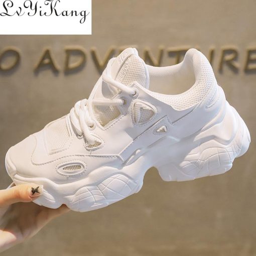 Comfy Breathable Mesh Chunky SneakerShoesmainimage4Rahat-nefes-rg-e-itmenler-t-knaz-topuklu-5cm-kad-n-platformu-ayakkab-kad-n-ayakkab