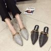 Women’a Mule Luxury Sandal-SlipperShoesmainimage5Women-Mules-Luxury-Flats-Fashion-Loafers-Designer-Shoes-Summer-Slippers-Pointed-Toe-Slides-Slip-on-Wedding