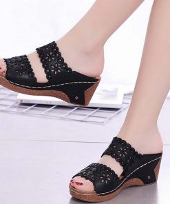 Slip On Fashion Gladiator SandalShoesvariantimage0Shoes-Woman-Sandals-For-Beach-Shoes-Slip-On-Fashion-Gladiator-Sandals-Women-Thick-Bottom-Footwear-Flat