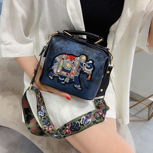 Vintage Embroidery Elephant Leather BagHandbagsvariantimage1Vintage-Embroidery-Elephant-Bag-Bags-Wide-Butterfly-Strap-PU-Leather-Women-Shoulder-Crossbody-Bag-Tote-Women
