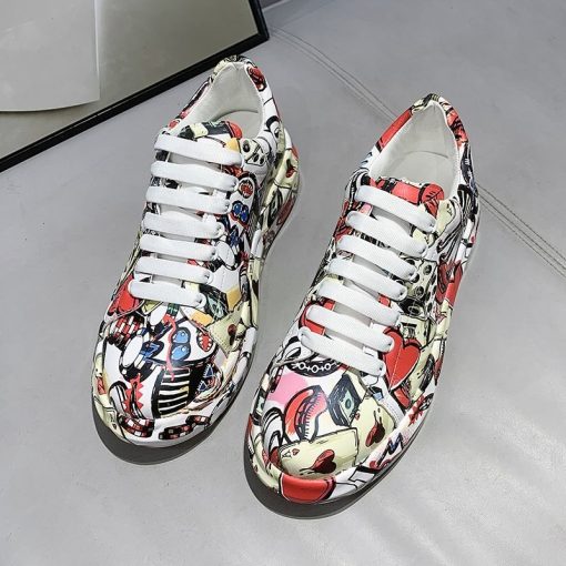 Women’s Painted Trendy SneakersFlatsvariantimage22022Spring-New-Arrivals-Women-s-Shoes-Trendy-Sneakers-Casual-Graffiti-Canvas-Thick-Sole-Casual-Shoes-Painted
