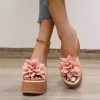 Butterfly-Knot Trending SandalsSandalsvariantimage39cm-Heels-Summer-Beach-Platform-Women-Wedge-Slippers-Appliques-Butterfly-knot-Female-Sandals-Clog-Shoes-Slides