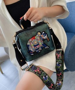 Vintage Embroidery Elephant Leather BagHandbagsvariantimage3Vintage-Embroidery-Elephant-Bag-Bags-Wide-Butterfly-Strap-PU-Leather-Women-Shoulder-Crossbody-Bag-Tote-Women