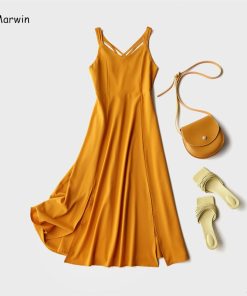 New Arrival Spring-Summer DressDressesvariantimage4Marwin-2020-New-Coming-Summer-Holiday-Dress-Cross-Spaghetti-Strap-Open-Back-Solid-Beach-Style-Ankle