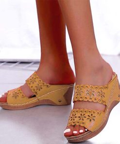 Slip On Fashion Gladiator SandalShoesvariantimage4Shoes-Woman-Sandals-For-Beach-Shoes-Slip-On-Fashion-Gladiator-Sandals-Women-Thick-Bottom-Footwear-Flat