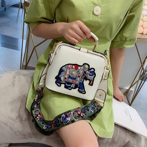Vintage Embroidery Elephant Leather BagHandbagsvariantimage4Vintage-Embroidery-Elephant-Bag-Bags-Wide-Butterfly-Strap-PU-Leather-Women-Shoulder-Crossbody-Bag-Tote-Women