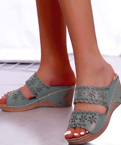 Slip On Fashion Gladiator SandalShoesvariantimage5Shoes-Woman-Sandals-For-Beach-Shoes-Slip-On-Fashion-Gladiator-Sandals-Women-Thick-Bottom-Footwear-Flat