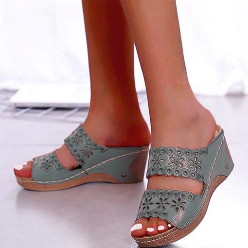 Slip On Fashion Gladiator SandalShoesvariantimage5Shoes-Woman-Sandals-For-Beach-Shoes-Slip-On-Fashion-Gladiator-Sandals-Women-Thick-Bottom-Footwear-Flat