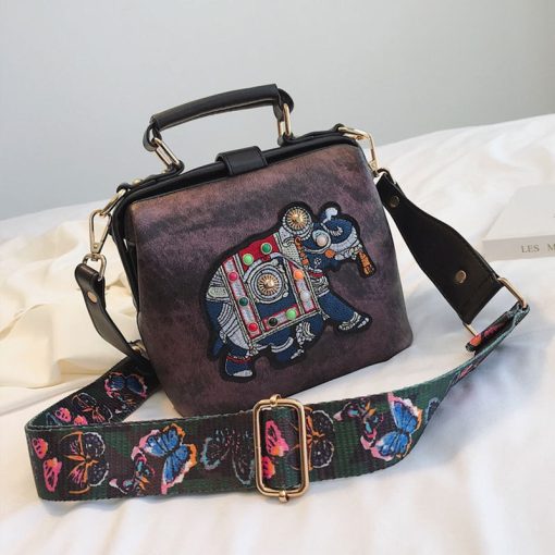 Vintage Embroidery Elephant Leather BagHandbagsvariantimage5Vintage-Embroidery-Elephant-Bag-Bags-Wide-Butterfly-Strap-PU-Leather-Women-Shoulder-Crossbody-Bag-Tote-Women