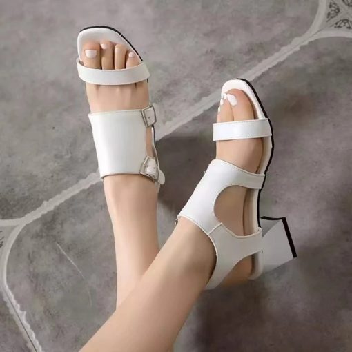 Open Toe Modern Roma Sandals Med Trick HeelsSandals2-Women-Sandals-Shoes-2022-Summer