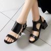 Open Toe Modern Roma Sandals Med Trick HeelsSandals3-Women-Sandals-Shoes-2022-Summer