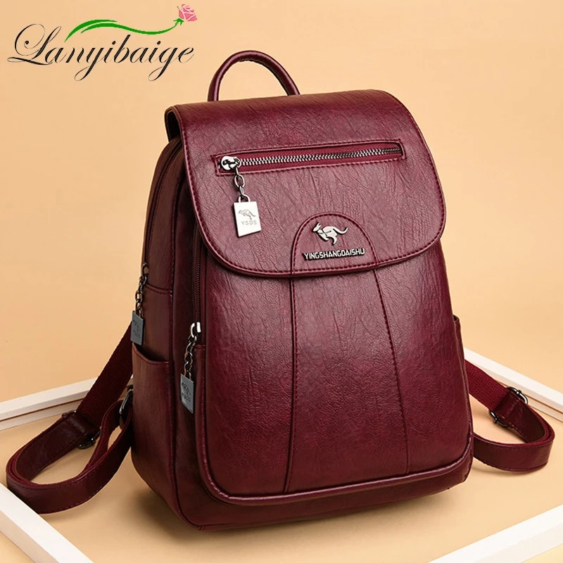 Women’s Soft Leather Backpack – Miggon
