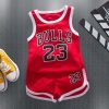 2 pcs Baby Kids Basketball Fashion SetsKidsBoys-Sports-Basketb.-all-Clothes-S