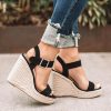 Comfortable Wedge High Heel Gladiator SandalsSandalsComemore-Ladies-Shoes-Platform-S