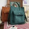 Women’s Casual HandbagsHandbagsCorduroy-Shoulder-Bag-Women-Vint-1