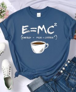 Energy=Milk+Coffee Cotton Shirts-TeesTopsEnergy-ddmilk-coffee-Harajuku-T-Sh