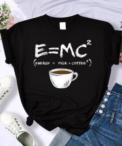 Energy=Milk+Coffee Cotton Shirts-TeesTopsEnergy-milk-coffee-Harajuku-T-Sh-1