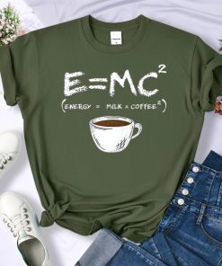 Energy=Milk+Coffee Cotton Shirts-TeesTopsEnergy-milkd-coffee-Harajuku-T-Sh