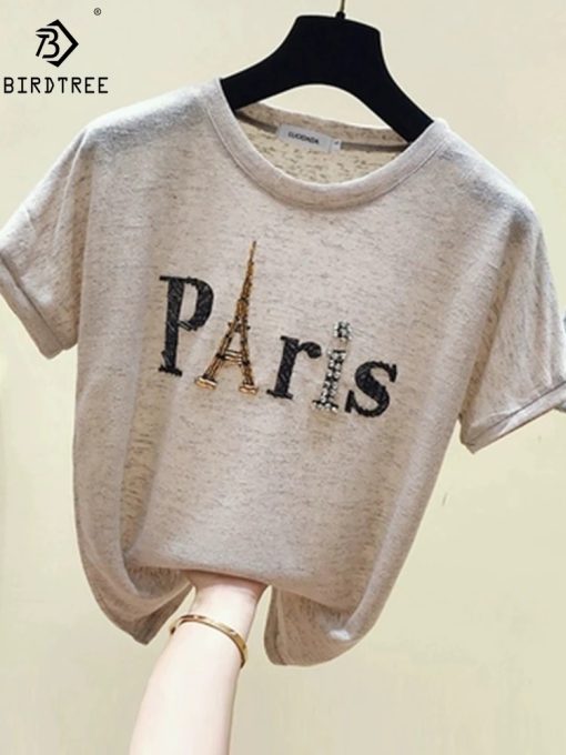 Paris Eiffel Tower Beaded ShirtsTopsIns-Short-Sleeve-Paris-Eiffel-To-3