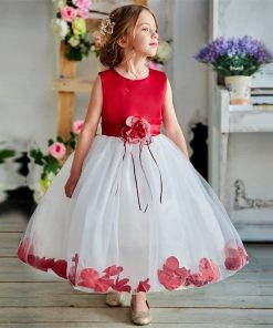 Elegant Floral Ribbon Baby Girl DressKidsKids-Flowers-Ribbons-Dresses-for-3
