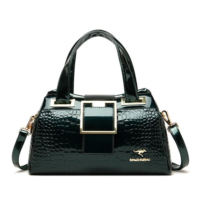 Patent Leather Luxury Messenger Handbag – Miggon