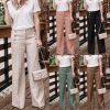 Hot Cotton Linen Wide Leg PantsBottomsPlus-Size-3XL-2019-Summer-New-Ho