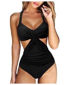 New Sexy One Piece SwimsuitsSwimwearsmainimage02022-New-Black-Sexy-One-Piece-Swimsuit-Women-Swimwear-Cut-Out-Bathing-Suit-Summer-Push-Up