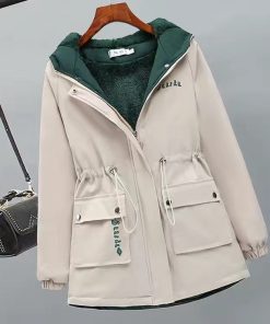 Hot Sale Women’s CoatTopsmainimage02022-New-Women-Jackets-Zipper-Pockets-Casual-Long-Sleeves-Coats-Winter-Hooded-Jacket-Windbreaker-Female-Basic