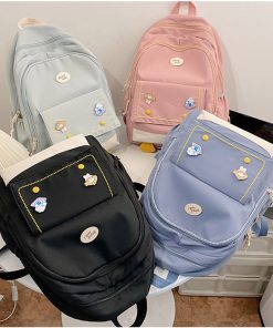 Unisex Soft Touch Multi-Functional Student BackpackHandbagsmainimage0Fashion-Women-Backpack-Soft-Touch-Multi-Function-Small-Backpack-Female-Student-Shoulder-Bag-Bag