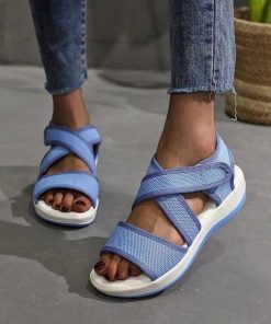 Women’s Hook & Loop SandalsSandalsmainimage0Sandals-Women-Summer-Shoes-Sandals-Wedge-Beach-Female-HOOK-LOOP-Casual-Zapatillas-Casa-Mujer-Sapatos-Femininos