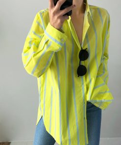 New Cotton Long Women’s ShirtTopsmainimage0SuperAen-2021-Spring-Autumn-New-Striped-Long-Sleeve-Shirt-Female-Korean-Style-Cotton-Women-Blouses-and