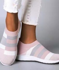 Women’s Vulcanized SneakersFlatsmainimage0Women-Shoes-Vulcanized-Zapatillas-Mujer-Knitted-Sneakers-Women-New-Flat-Shoes-Mix-Color-Vulcanize-Shoes-Casual
