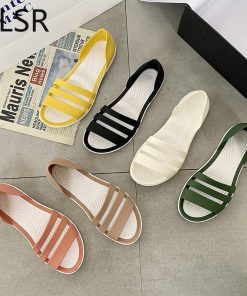 Candy Color Anti-Slip Comfortable Flat SlippersSandalsmainimage0Women-Summer-Flat-Sandals-2020-Open-Toed-Slides-Slippers-Candy-Color-Casual-Beach-Outdoot-Female-Ladies