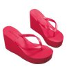 Thick Sole Beach SlippersSandalsmainimage12022-High-heeled-Shoes-Lady-House-Slippers-Platform-Slides-Low-on-A-Wedge-Rubber-Flip-Flops