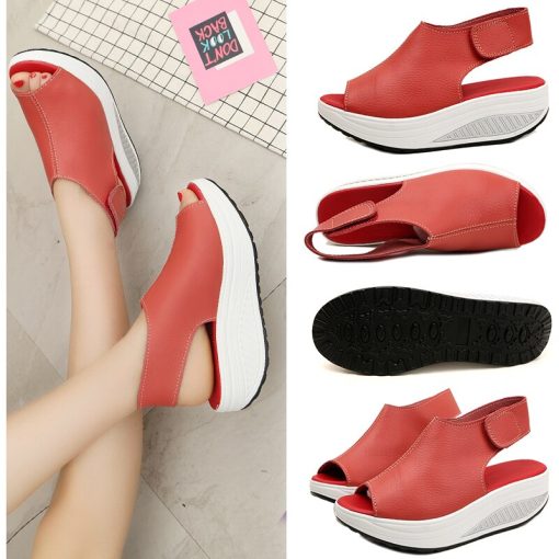 Leather Swing Peep Toe Casual SandalsSandalsmainimage15-Styles-Summer-Women-Sandals-Platform-Wedges-Sandals-Leather-Swing-Peep-Toe-Casual-Shoes-Women-Walk