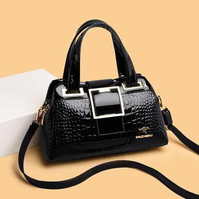 Patent Leather Luxury Messenger Handbag – Miggon