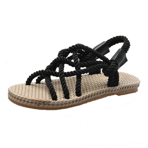 Women’s Braided Rope Casual Style Summer SandalsSandalsmainimage1Sandals-Woman-Shoes-Braided-Rope-with-Traditional-Casual-Style-and-Simple-Creativity-Fashion-Sandals-Women-Summer