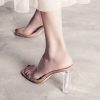 Open Toe High Heel Pumps-SandalsSandalsmainimage1Summer-Women-Pumps-Sandals-PVC-Jelly-Slippers-Open-Toe-High-Heels-Women-Transparent-Perspex-Slippers-Shoes