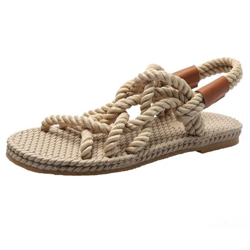 Women’s Braided Rope Casual Style Summer SandalsSandalsmainimage2Sandals-Woman-Shoes-Braided-Rope-with-Traditional-Casual-Style-and-Simple-Creativity-Fashion-Sandals-Women-Summer
