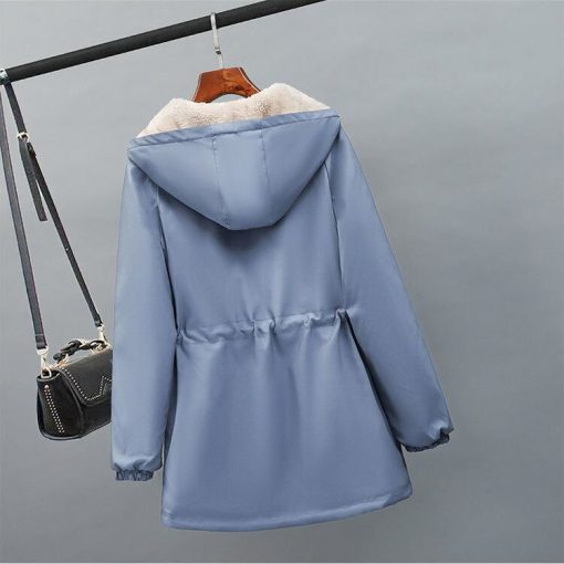 Hot Sale Women’s CoatTopsmainimage32022-New-Women-Jackets-Zipper-Pockets-Casual-Long-Sleeves-Coats-Winter-Hooded-Jacket-Windbreaker-Female-Basic