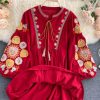 New Bohemian Retro Folk Style DressDressesmainimage3Autumn-New-Bohemian-Retro-Folk-Style-Vestidos-Female-Heavy-Industry-Embroidery-Round-Neck-Puff-Sleeve-Loose