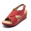 Women’s Casual Pu Leather Comfortable Retro SandalsSandalsmainimage3BRKWLYZ-Women-Sandals-New-Summer-Shoes-Woman-Ladies-Sewing-Hollow-Out-Wedges-Female-Casual-Pu-Leather
