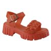 New Summer Diamond Lattice SandalsSandalsmainimage3Elegant-Women-Leather-Sandals-2022-New-Summer-Diamond-Lattice-Sandals-Casual-Velcro-Flat-Bottom-Platform-Sandals
