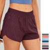 Women’s Loose Side Zipper Gym ShortsBottomsmainimage3NWT-2021-Women-Shorts-Loose-Side-Zipper-Pocket-Shorts-Gym-Workout-Running-Shorts-Drawcord-Outdoor-Short