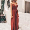 V-neck Split Spaghetti Strap Long JumpsuitsSwimwearsmainimage3Simplee-Sexy-floral-print-jumpsuits-women-V-neck-split-spaghetti-strap-lace-up-long-overalls-Summer