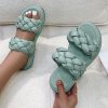 Women’s Comfortable SlippersSandalsmainimage42021-Hand-woven-Women-s-Slippers-Summer-Fashion-Ladies-Sandals-Comfortable-Platform-Beach-Shoes-Flip-flops